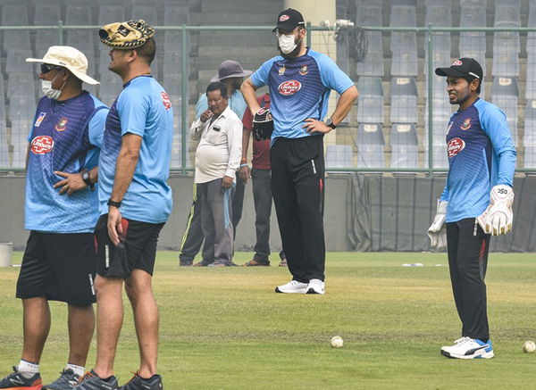 Bangladesh team&#8217;s practice session