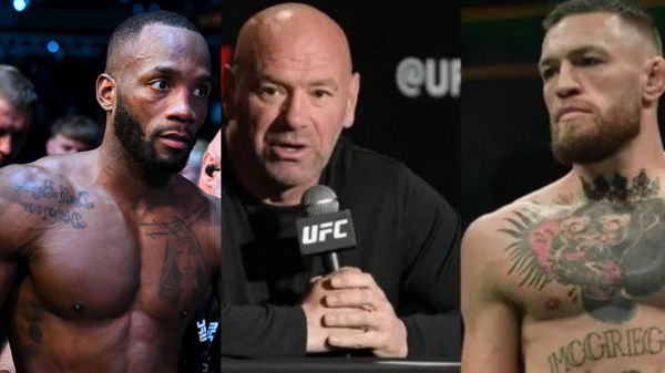 Leon Edwards, Dana White and Conor McGregor