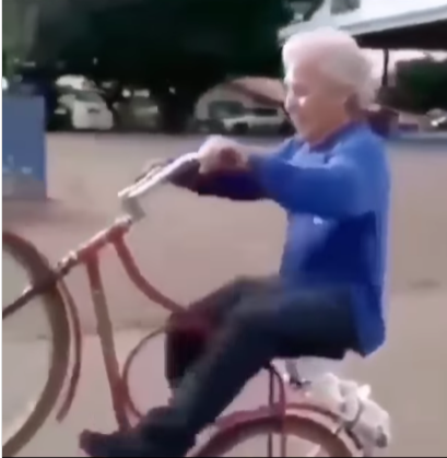 VIDEO: Brave Grandma Thrills the Internet by Performing a Wheelie on a