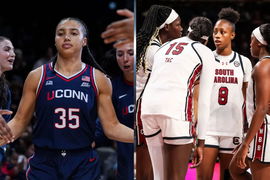 UConn Huskies and South Carolina Gamecocks