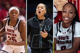 Dawn Staley Raven Johnson and Joyce Edwards