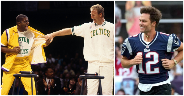 Magic Johnson, Larry Bird, Tom Brady