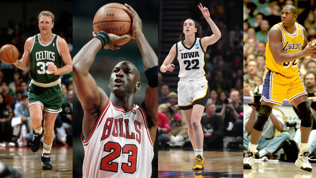 Not me, Michael Jordan or Larry Bird": Awestruck Magic Johnson Goes Gaga  Over Caitlin Clark After March Madness Domination - EssentiallySports