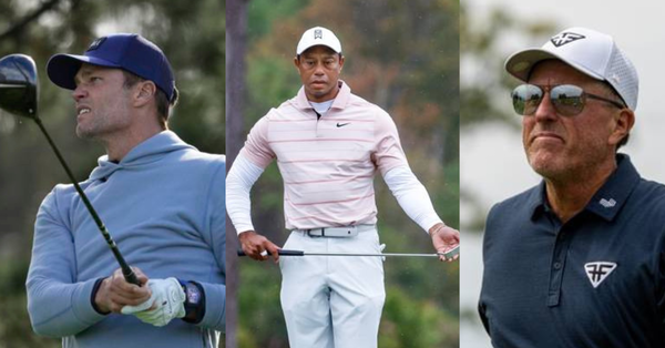 Tom Brady, Tiger Woods, Phil Mickelson