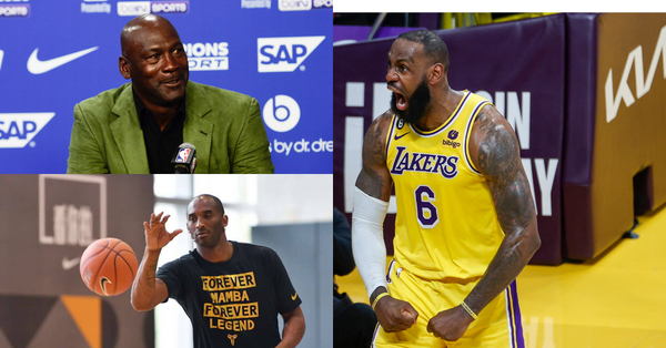 Michael Jordan, Kobe Bryant and LeBron James