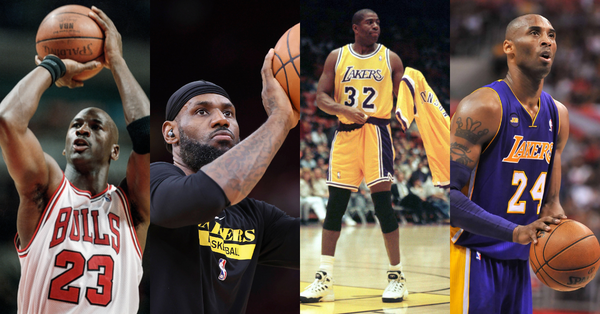 Lebron james kobe bryant michael jordan champion lakers ugly