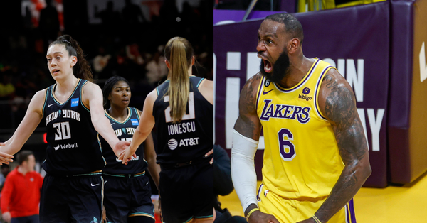 New York Liberty&#8217;s Breanna Stewart and LeBron James