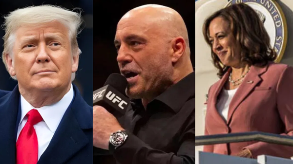 Joe Rogan, Kamala Harris, Donald Trump