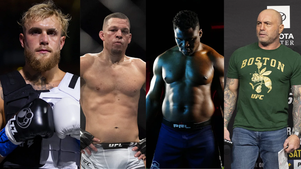 jake paul- nate diaz- Francis Ngannou- Joee rogan