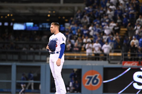 Hands up! Freddie Freeman goes deep TWICE! (And shows off the dance moves!)  