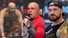 Jon Jones, Joe Rogan, and Tyson Fury