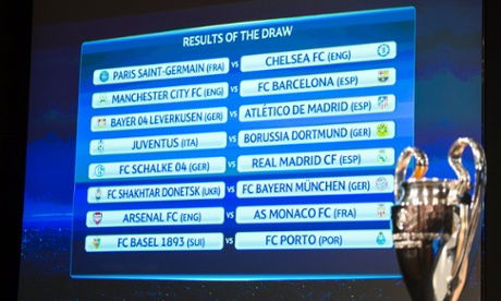 UEFA Champions League round of 16 draw