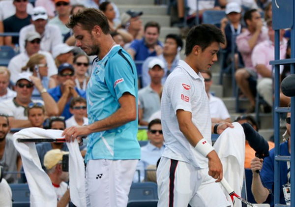 Stanislas Wawrinka [4](SUI) beat Kei Nishikori [5](JPN)