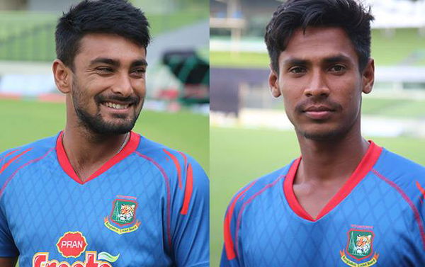 Wicket-keeper-batsman Litton Das and left-arm pacer Mustafizur Rahman