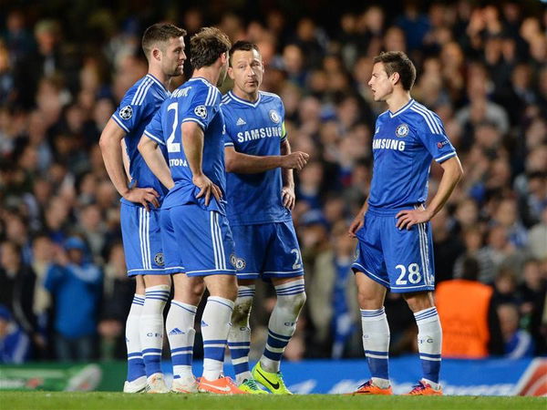 Ivanovic, Cahill, Terry and Azpilicueta.