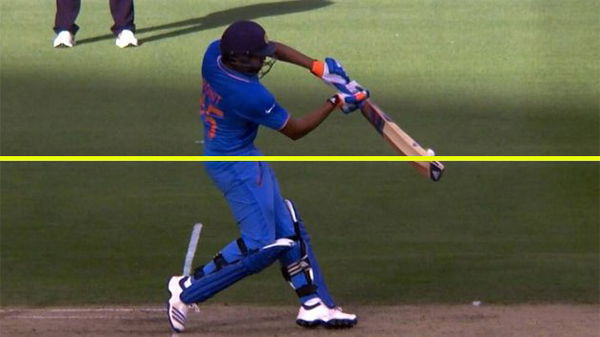 Rohit Sharma no ball