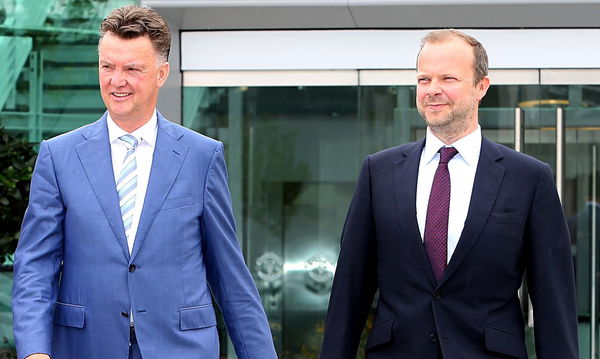 Louis Van Gaal and Ed  Woodward