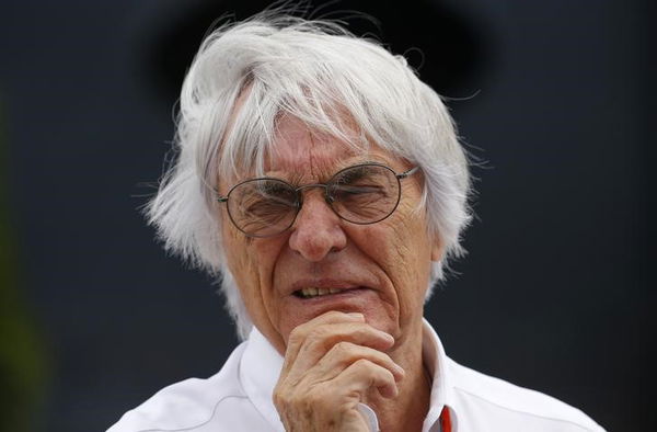 Formula One supremo Ecclestone looks on before the Hungarian F1 Grand Prix at the Hungaroring circuit, near Budapest