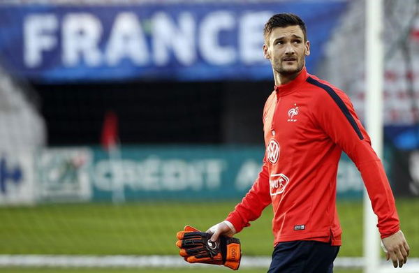 France&#8217;s national soccer team captain Hugo Lloris arrives to attend a training session at Allianz Riviera stadium in Nice