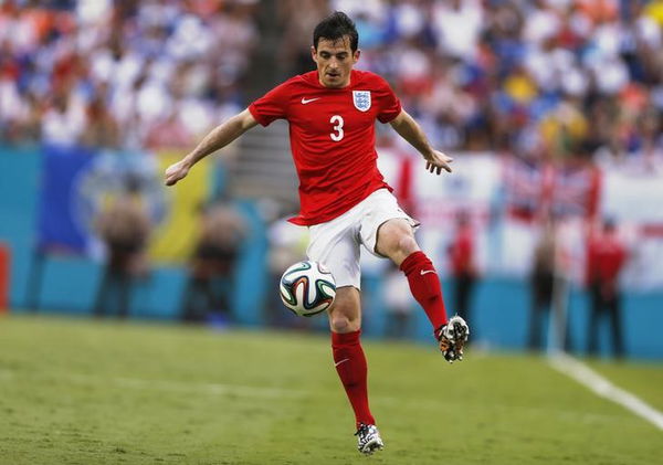 England&#8217;s Baines during friendly soccer match against Honduras ahead of the 2014 World Cup in Miami