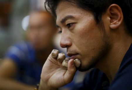 Japanese climber Nobukazu speaks during an interview in Kathmandu