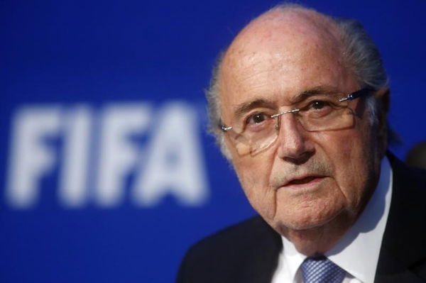 FIFA President Blatter speaks during a news conference after the Extraordinary FIFA Executive Committee Meeting at the FIFA headquarters in Zurich