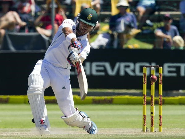 South Africa&#8217;s Duminy plays a shot during the fourth day of the second cricket test match against Australia in Port Elizabeth