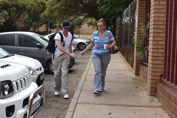 South Africa&#8217;s &#8220;Blade Runner&#8221; Pistorius arrives at a Pretoria police station to perform community service