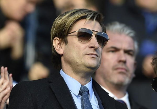 Crystal Palace owner Parish looks on ahead of their English Premier League soccer match against Queens Park Rangers at Loftus Road in London