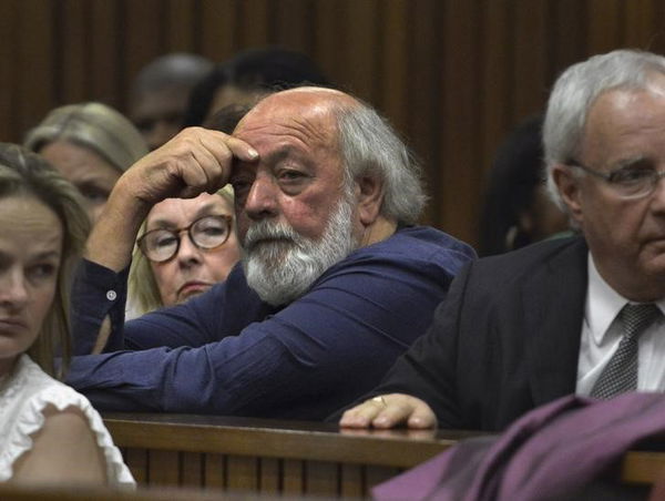 Barry Steenkamp looks on during the sentencing hearing of Pistorius at the North Gauteng High Court in Pretoria