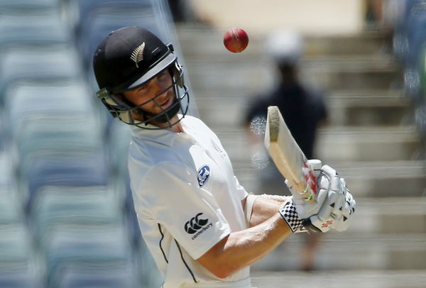 New Zealand&#8217;s Kane Williamson avoids a delivery from Australia&#8217;s Mitchell Johnson during the third day of the second cricket test match at the WACA ground in Perth, Western Australia