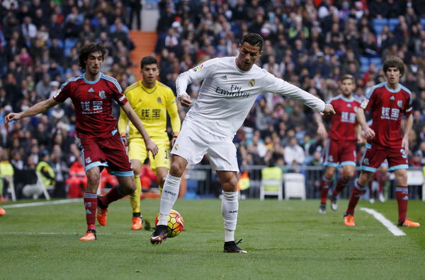 Real Madrid&#8217;s Cristiano Ronaldo in action