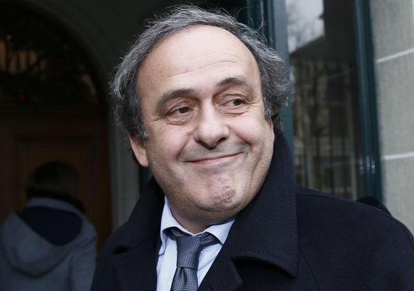 UEFA President Platini arrives for hearing at Court of Arbitration for Sport in Lausanne