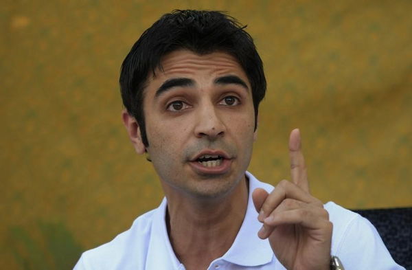 Pakistan&#8217;s former cricket captain Butt gestures during a news conference in Lahore