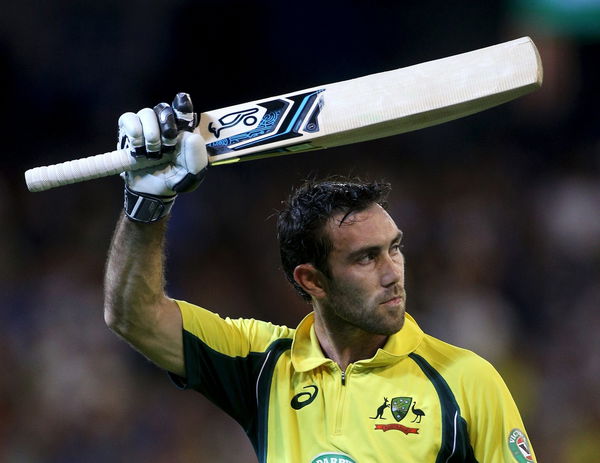 Australia&#8217;s Glenn Maxwell acknowledges the crowd after being dismissed for 96 against India during their One Day cricket match at the Melbourne Cricket Ground