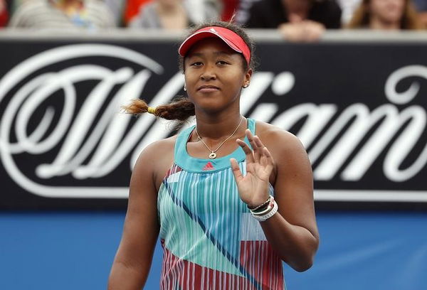 Japan&#8217;s Osaka celebrates after winning her second round match against Ukraine&#8217;s Svitolina at the Australian Open tennis tournament at Melbourne Park