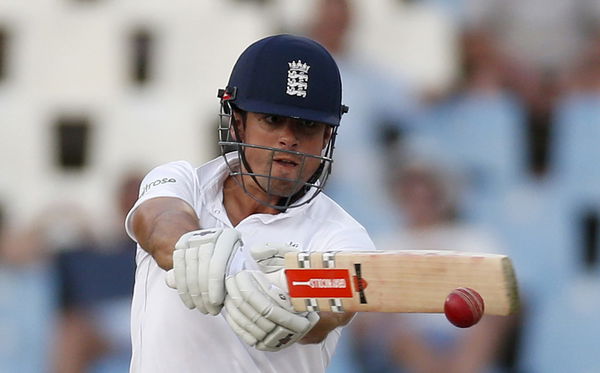 England&#8217;s captain Alastair Cook plays a shot during the fourth cricket test match against South Africa at Centurion