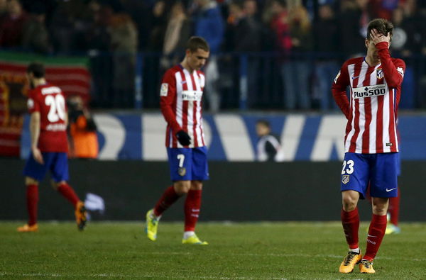 Atletico Madrid&#8217;s Luciano Vietto reacts during the match