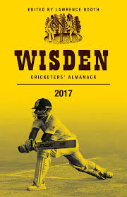 Wisden leading cricketer for 2016