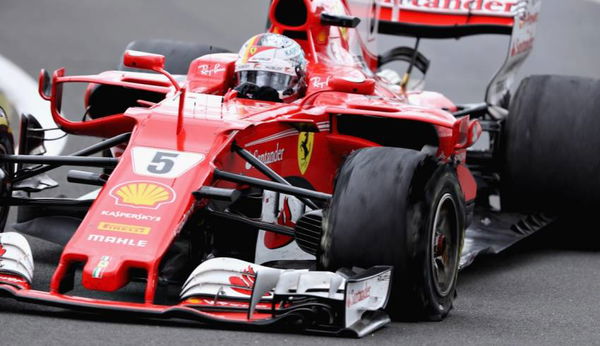 Sebastian Vettel put his steering wheel in the Sauber