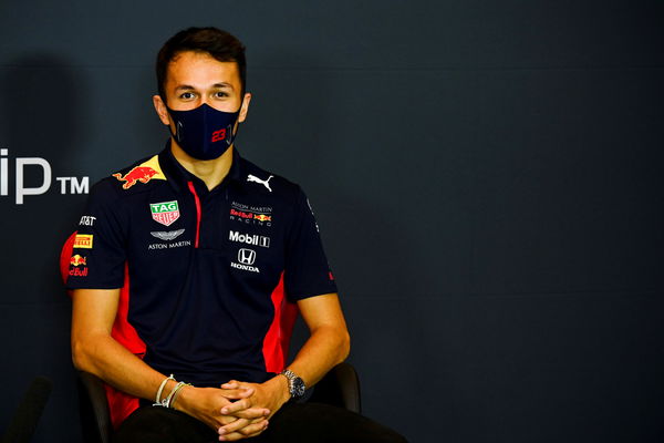 Red Bull driver, racing under Thai flag, Alexander Albon