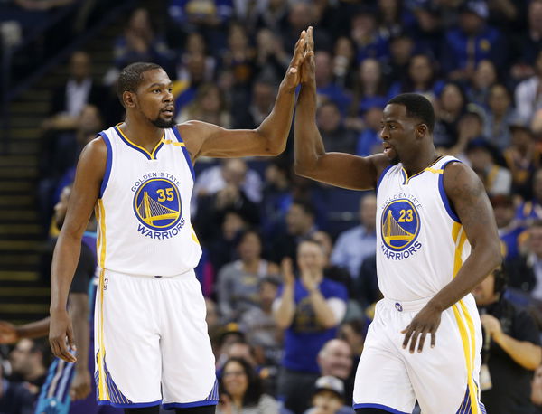 Kevin Durant and Draymond Green