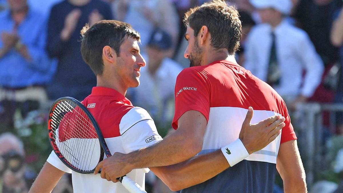 Novak Djokovic and Marin Cilic