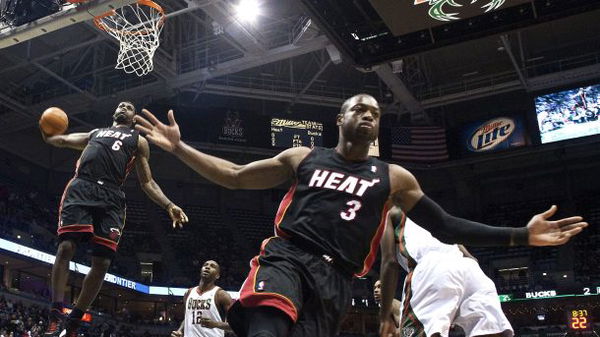 Lebron Jmaes dwyane Wade imiami heat