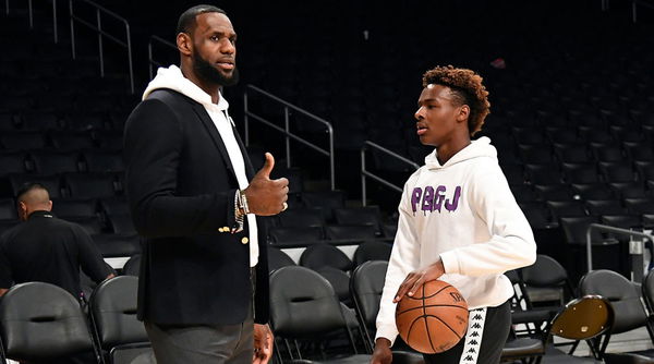 Bronny James' Shot Hyped as Better Than LeBron's on Twitter During