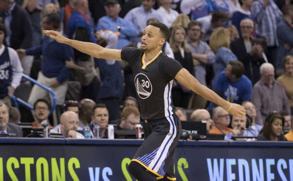 NBA Stephen Curry vs Oklahoma City Thunder 2016 Game winner iconic celebration