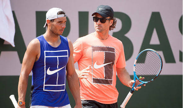 Rafael Nadal and Carlos Moya