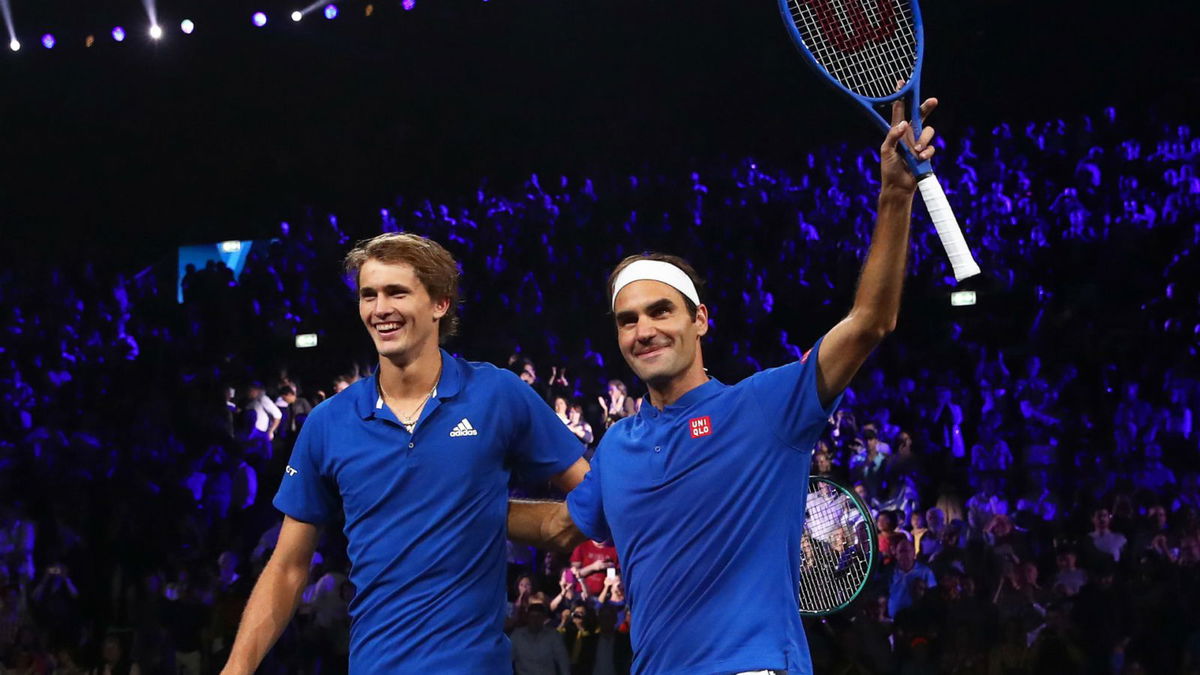 Roger Federer and Alexander Zverev