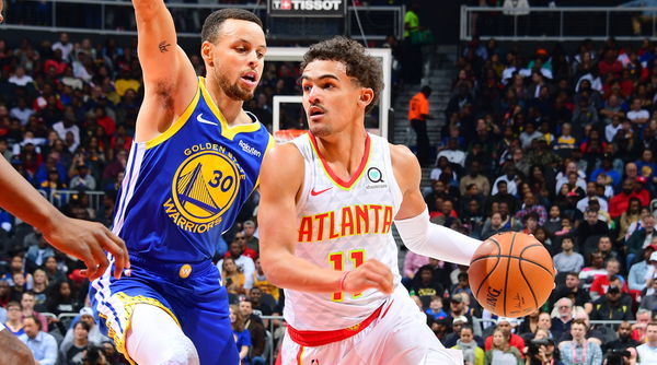 Trae Young and Stephen Curry