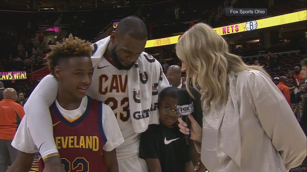 lebron james and his kids